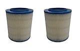2フィルタfor Craftsman 17907 Wet Dry VacレッドストライプFine Dust Ridgid交換用
