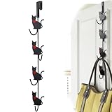 帽子 ハンガー ドアハンガー 猫４連