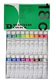 ニッカー絵具(Nicker colour) 水彩絵具 デザイナースカラー 18色セットN 20ml(6号) DC20ML18N