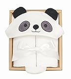 DinDonオリジナル NN フードバスタオル ギフトセット パンダ 0-24ヶ月 ホワイト #61300