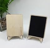 10pcs Cute Mini Chalk Wood Blackboards Black Boards Wedding Decoration Uk