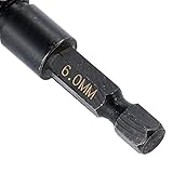 5ピース1/4 "木材ドリルビットセット2-6ミリメートル六角シャンク木工ツイストドリルセットクイックチェンジビット1/4" 6.35ミリメートル六角コードレススクリュードライバー