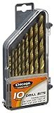 Chicago Power Tool 63501 Drill Bit Set, 10-Piece [並行輸入品]