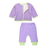 Under the Nileリバーシブルカーディガン&パンツセットオーガニックコットン カラー: パープル