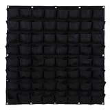 Demiawaking 64ポケット 壁掛け式 植栽バック フェルトプランター　園芸 ガーデン用