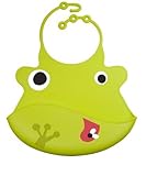 Ulubulu Silicone Bib, Duke the Frog (Discontinued by Manufacturer) by Ulubulu [並行輸入品]