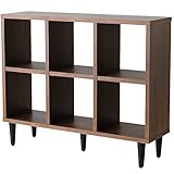 ライフスタイリングショップ シェルフ オープン ディスプレイ 木製 天然木 幅103.5cm LS-976BR