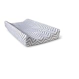 Circo Plush Popcorn Changing Pad Cover Grey Chevron by Circo [並行輸入品]