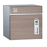 『欠品中　出荷までに1カ月以上かかります』　宅配ポスト　コルディア80　前入れ後出し　木目調　『郵便受け　一戸建て用 屋外』 タモ　左開きタイプ