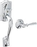Schlage f62-cam-bir Camelotダブル円柱エントリHandleset with Birmingham Inte、 none F62CAM625BIR