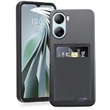 【 Agaiy 】ZTE Libero 5G IV 対応 ケース 背面カード収納 耐衝撃 薄型 軽量（ブラック） ZTE リベロ5g iv TPUスマホケース 全面保護 超耐磨 マット質感 ストラップホール付き 携帯便利 libero 5g iv ケース 黒