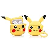 LEWOTE Airpodsケース エアポッド カバー 保護ケース 耐衝撃 紛失防止 AirPods第2世代と第1世代に適用防塵 漫画 リングロープ 滑り止め キーチェーン 可愛い 萌え萌え 人気 (黄色ピカチュウ)(1パック) LEWOTE Airpodsケース エアポッド カバー 保護ケース 耐衝撃 紛失防止 AirPods第2世代と第1世代に適用防塵 漫画 リングロープ 滑り止め キーチェーン 可愛い 萌え萌え 人気 (黄色ピカチュウ)(1パック)