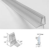 クリア下部ワイプwith Dripレールfor 3 / 16 "ガラス – 35 in long