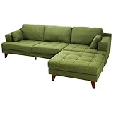 ソファ ソファー カウチソファ スツール 3人掛け ポケットコイル シーダーグリーン