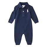 ポロ ラルフ ローレン 長袖 カバーオール Basic mesh polo one piece coverall ロンパース 出産祝い ギフト 【320637709006H16】　（サイズ：3m、カラ