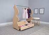 Ace Baby Furniture Rabbit Mobile Dress-Up Clothes and Shoe Organizer Natural Maple [並行輸入品]