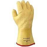 SHOWA 95NFW Insulated Fully Coated Cotton Jersey Natural Rubber Glove, Triple Layered Foam Insulatio