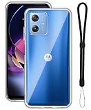 For Motorola moto G64 5G ケース カバー【BAOLINTX】Moto G64 5G ケース 耐衝撃 TPU素材 薄型軽量 柔軟 指紋防止 黄変防止 擦り傷防止 レンズ保護 着脱簡単 Motorola G64 5G 用 ケース（クリア）