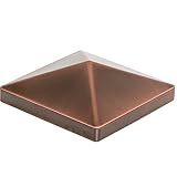 GreenLighting 4"x4" Fence Post Cap Cover for Wood & Vinyl Posts (Antique Bronze) [並行輸入品]