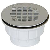 Oatey 42045 2-Part PVC-Solvent Weld Shower Drain with Stainless Steel Strainer, 2-Inch by Oatey [並行輸