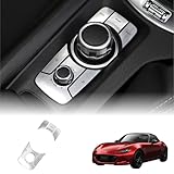 【 青天井研究所 】マツコネコントローラーステッカー ND用 (アルミヘアライン調シート) 車種専用 化粧パネル 傷防止 簡単取付 カスタム 車用パーツ 内装パーツ ND MAZDA ND5RC ABARTH 124スパイダー 日本製