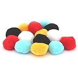 SODIAL (R) 15ミックスふわふわFelt Pom Pomsボールアソートカラー5 cm、カラー