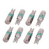 uxcell U型スクリュードライバー 六角シャンクビット4.5mm グレー グリーン 8個入り