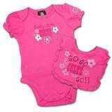 NFL Indianapolis Colts 2ピースセット、幼児ボディスーツ&よだれかけセット ピンク
