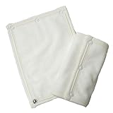 プラチナムベイビー★日本製 パイル地 4枚重ね よだれパッド (ホワイト)