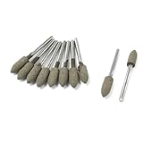 uxcell バブフェイル　マウントポイント　コーンヘッドポリッシャー　研削　ツール　10個セット　6mm x 15mm