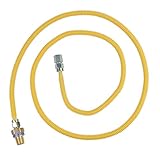 BrassCraft CSSL45R-72 P Safety PLUS Gas Appliance Connector with 3/8" OD EFV and 1/2" MIP x 1/2" FIP