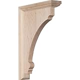 Ekena Millwork BKTW02X08X12TMCH 2 1/2W x 8D x 12H Extra Large Thompson Wood Bracket, Cherry by Ekena