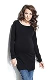 9fashion マタニティトップ TOZA ロングスリーブマタニティチュニックトップ サイズXS ブラック