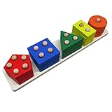 （なないろ館）棒さし 型はめ 型あわせ パズル 積み木 木製 おもちゃ 知育玩具 (C)