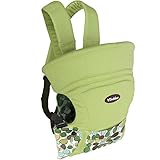 Cuby コットン100%・通気性抜群・前置きX型抱っこひも・ベビースリング(持ち出しは便利・肩には負担をかけません) (グリーン)