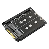 BYSL アダプター カード SSD アダプター 2 In 1 M.2 NVME SSD および B Key/Key SSD から SFF-8639 U.2 へのフレーム ブラケット付き - MSATA SSD を 7mm 2.5In SATA ドライブとして保持, 500450249