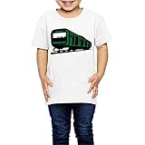 Ariesシャツ 2歳～６歳子どもＴシャツ?道模型が好きファン 列車 ジュニアＴシャツ キッズＴシャツ White 5-6 Toddler