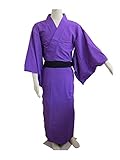 マジックナイト カラー着物 ポリエステル65% コットン35% コスチューム 紫 メンズ 160cm-175cm