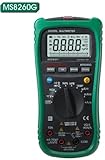 【保証期間と日本語説明書付き】非接触AC検電機能付（ＮＣＶ）/温度測定/交流/ 直流対応の自動/手動レンジ ポータブルデジタルマルチメータ、MS8260G MASTECH