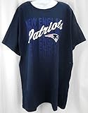新しいEngland PatriotsレディースMajestic Herクルーネックシャツネイビーブループラスサイズ
