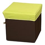 AZUMAYA ボックススツール スクエアS グリーン色 BLC-377GR