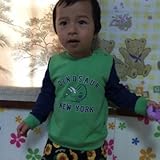 クリアランスKids 長袖トレーナー恐竜グリーン・95cm
