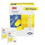 3M E-A-R 310-1060 クラシックイヤープラグ 紐なし ピロー包装 30 Count イエロー 080529100709 30