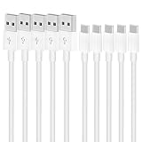 USB Type C ケーブル 1m 5本組 LpoieJun【3A超急速充電 / USB2.0準拠品】USB-A to USB-C 2.0 電コード 高耐久TPE素材 データ転送 480Mbps スマートフォン/タブレット/ゲーム機のタイプｃ機種に対応 (映像出力不可/PD非対応)ホワイト