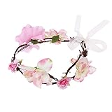 Domybest子供　ベビー　花冠　フラワーヘアバンド　ドレス　ヘアアクセサリー　結婚式　髪飾り 女の子 　キッズ髪飾り ウェディング 披露宴　6色 (C)