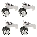 Fenteer 交換タイヤキット　スーツケース　キャスター　取替え　DIY　修理　交換　4個　グレー