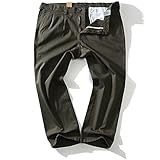 [ビッグエムワン] azp-210102 ストレッチ ツータック チノ パンツ チノパン テーパード 大きいサイズ メンズ DANIEL DODD【308.オリーブ-56】