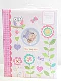 Baby's First Memory Book "Our Baby Girl" Pink with Flowers, Owls, Hearts, & Butterflies by C.R. Gibs