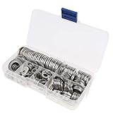 B Blesiya ステンレススチールワッシャー　キット　270個入り（m4-m12）　多サイズ　耐久性　耐錆性　高品質