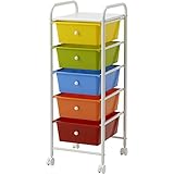 ナカバヤシ チェスト キャパティS 深5段 カラーアソート 子供部屋用 おもちゃ箱 G205D
